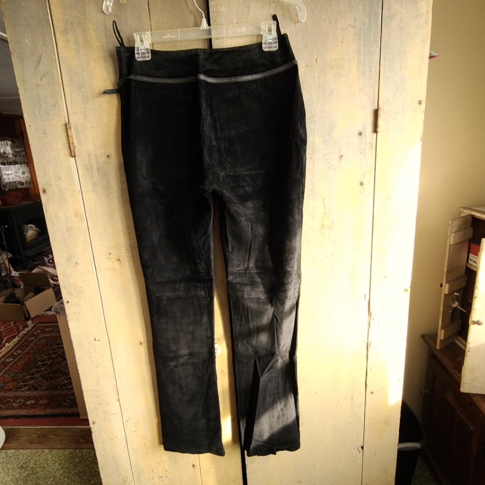 Suede pants